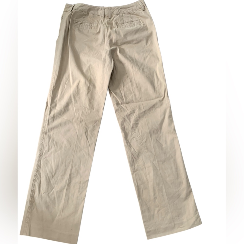 Talbots NWT Women’s Stretch Tan Pants – Classic Straight Leg size 8 - Picture 2 of 5